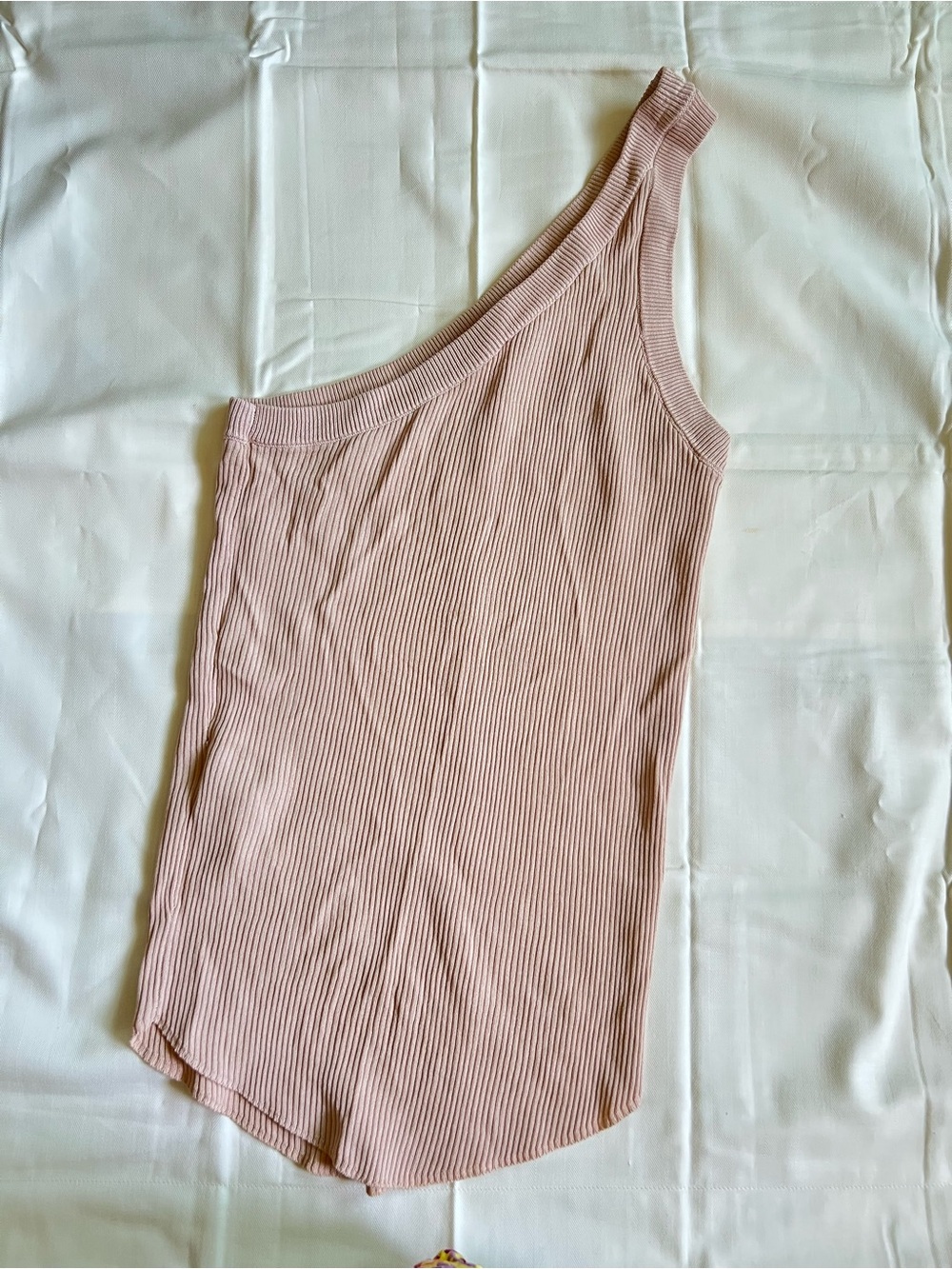 ZARA One-Shoulder Ribbed Tank - Picture 3 of 4